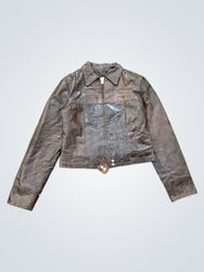 ROSSODISERA Leather Jacket Made in Italy