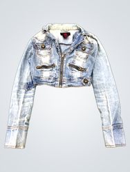 LOOK Cropped Denim Jacket