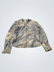 Gipsy Women's Blue Leather Jacket