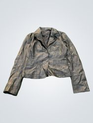 Vera Pelle Leather Blazer
