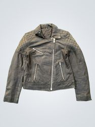 Black Leather Biker Jacket