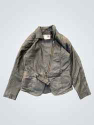 Paris Sport Club Black Leather Jacket