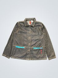 LOOKS Denim Jacket with Geisha Embroidery