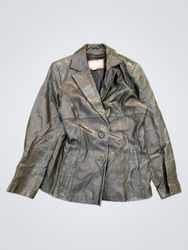 Wilsons Leather schwarze Lederblazer