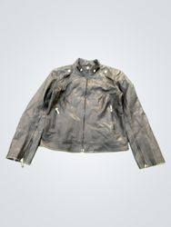 Chaqueta biker de cuero Conbipel