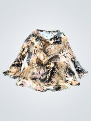 M&S Long-sleeve Printed Tunic Top
