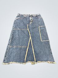 Denim Maxi Skirt