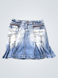 Jupe courte en jean Amisu Denim