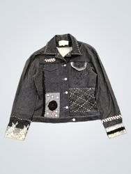 STENIA Women's Embroidered Denim Jacket