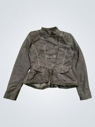 JUNONA Women's Striped Double-Breasted Jacket