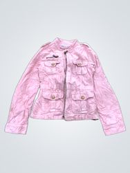 Pink Corduroy Jacket with Pockets