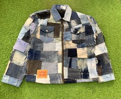 Upcycled Levi's Patchwork Denim Trucker Jacket