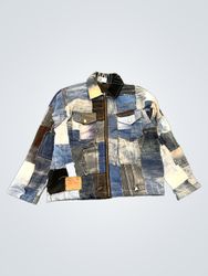 Upcycled Patchwork Denim Jacket