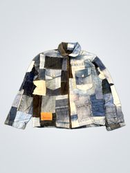 Upcycled Levi's Patchwork Denim Jacket