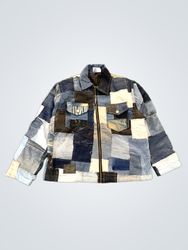 Upcycled Patchwork Denim Jacket
