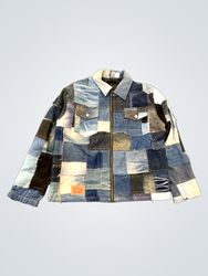 Upcycled Levi's Patchwork Denim Jacket