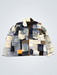 Upcycled Levi's Patchwork Denim Jacket