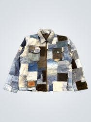 Upcycled Patchwork Denim Jacket