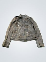 NAF NAF Black Leather Biker Jacket