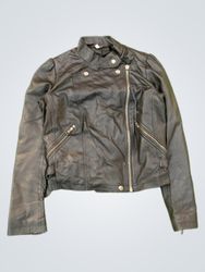 Black Leather Biker Jacket
