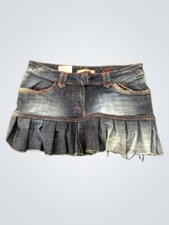 Upcycled S. Oliver Denim Mini Skirt