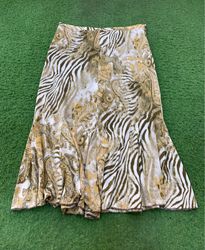 Skirt with Zebra and Paisley Print