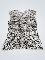Max Studio Sleeveless Print Top