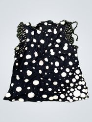Black Polka Dot Top
