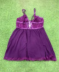 Leg Avenue Purple Lace Babydoll