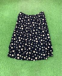 Black Polka Dot Layered Skirt