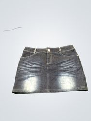 Jupe en jean pour femmes Duoyi avec poches à impri..