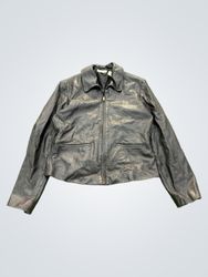 Jaqueta de couro Ann Taylor