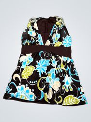 Women's Sleeveless Floral Print Top