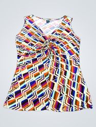 MS Mode Sleeveless V-Neck Top