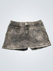 Short en jean gris