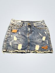 RUNING JEANS CLASSIC FASHION Denim Mini Skirt