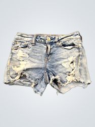 Shorts in denim slavato American Eagle