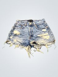 Short en jean déchiré Aeropostale Denim Distressed..