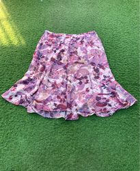 Jones Wear Floral Print Midi Skirt