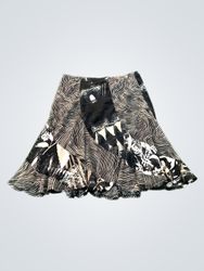 Black and white patterned skirt