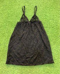Black Lace Slip Dress