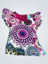 Women's Colorful Mandala Print T-Shirt