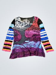 Rainbow Long Sleeve Striped T-Shirt