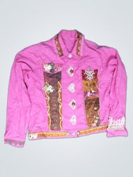 Pink Embroidered Jacket