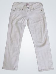 True Religion White Low-Rise Jeans