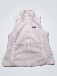 White Patagonia Fleece Vest