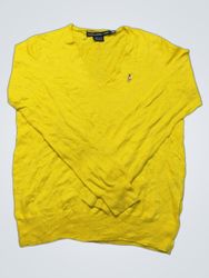 Ralph Lauren Sport Yellow V-Neck Sweater