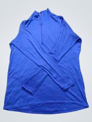 Patagonia Capilene Blue Long Sleeve Half Zip Shirt