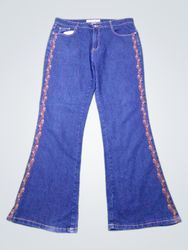 COS JEANS Women's Flared Jeans with Embroidered De..