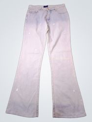 JEANSLOOKS Light Wash Flare Jeans with White Stars